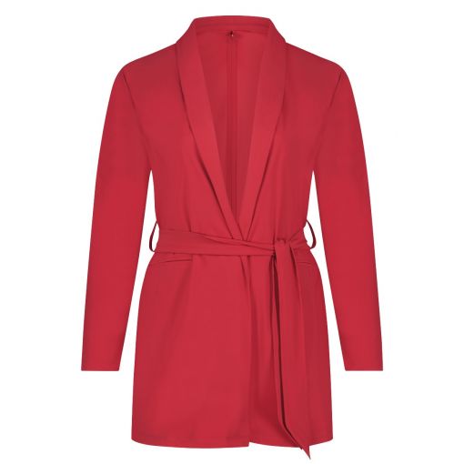 PlusBasics blazer Wrap Jacket Ruby Red