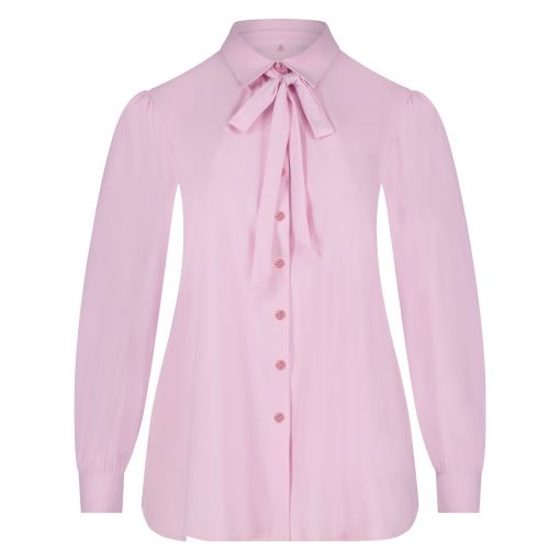 Plusbasics kortere roze travelstof blouse 