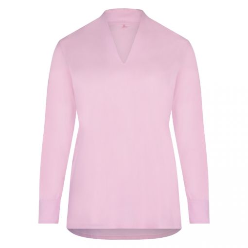 PlusBasics roze shirt travelstof #55 shirt classic