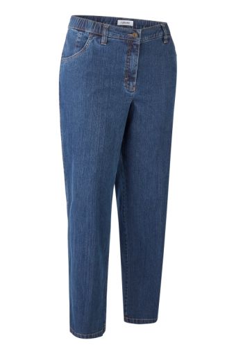 KJ Brand blauwe stretch jeans  broek model Babsie