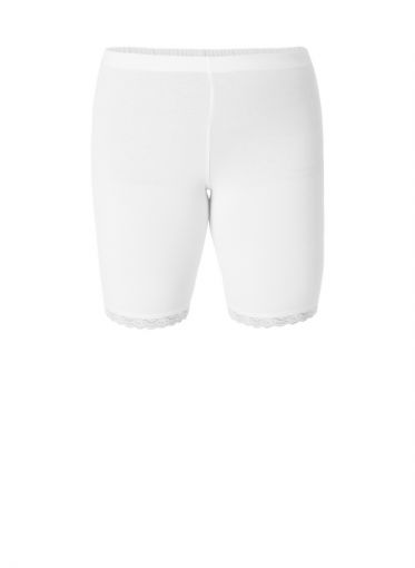 Ava witte korte legging kantrand -7000010