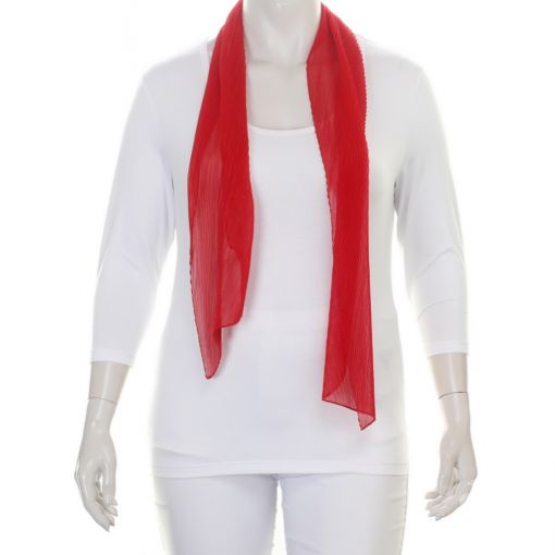 Rode geplooide shawl