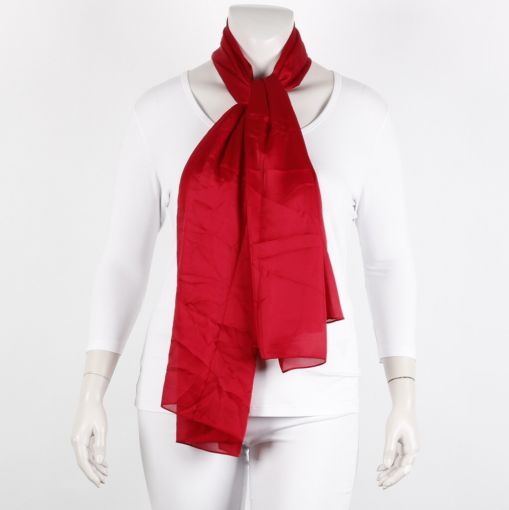 Shawl rood glanzend