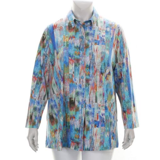 Aïno tricot blouse multicolor