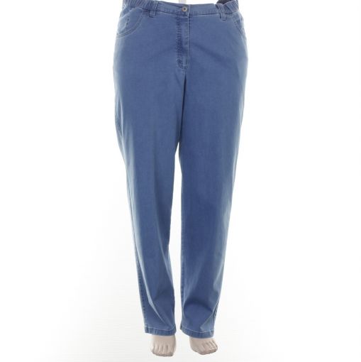 KJ Brand dunne blauwe  stretch jeans  model Babsie