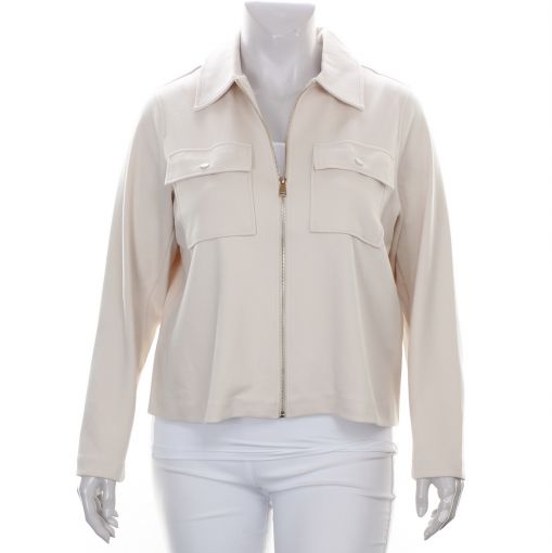 Yesta beige blazer met rits