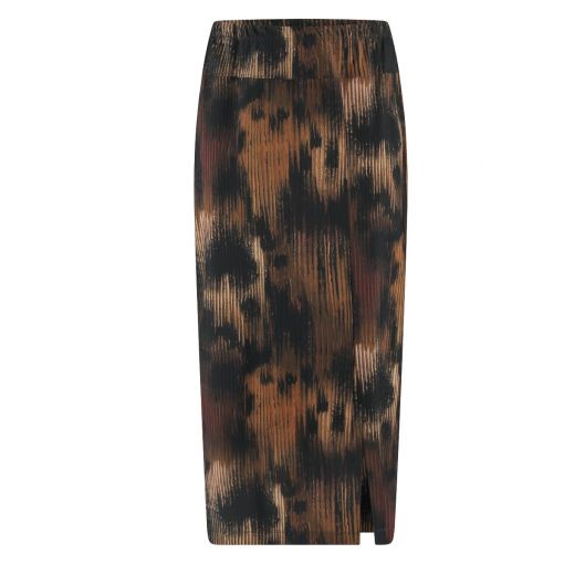 PlusBasics lange rok pencil skirt winter plissé