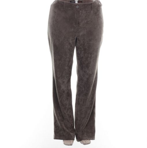 Robell bruine corduroy broek met flair pijp