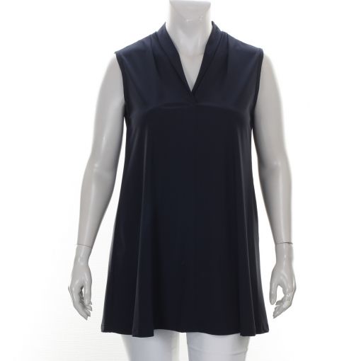 Only-M A-lijn travelstof top donkerblauw