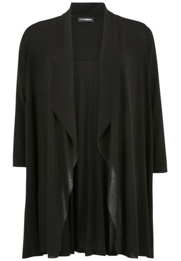 Doris Streich zwart vest plisse achterpand
