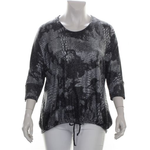 Doris Streich glitter shirt zwart grijs