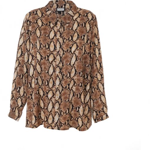 Gozzip viscose blouse slangenprint