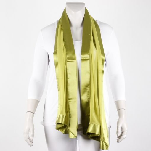 Groene feestelijke zijden shawl