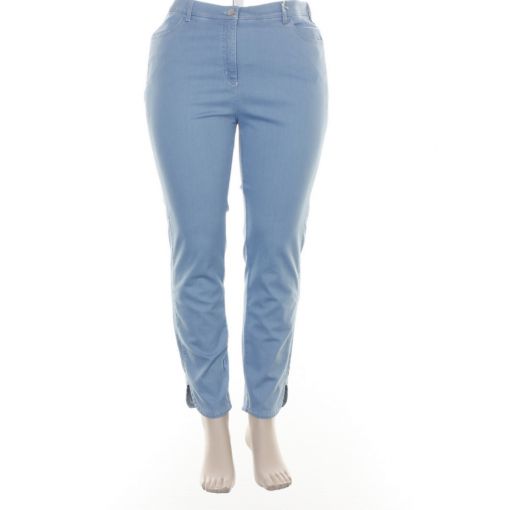 Relaxed by Toni 7/8e jeans lichtblauw met strass