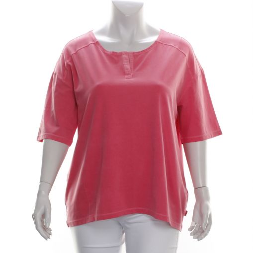 Vetono roze stretch shirt katoen