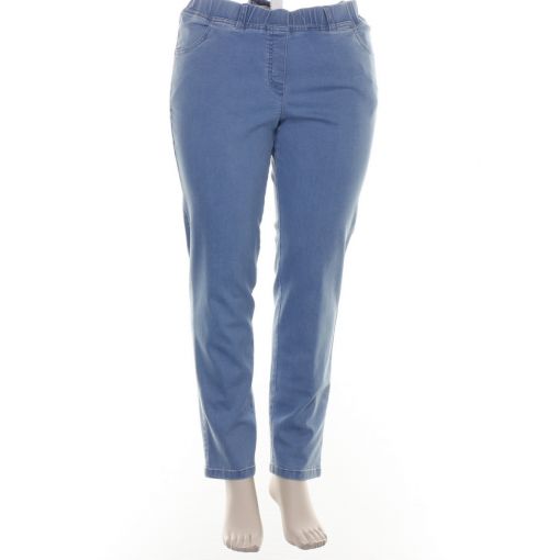 KJ-Brand lichtblauwe stretch jeans elastische boord model Jenny