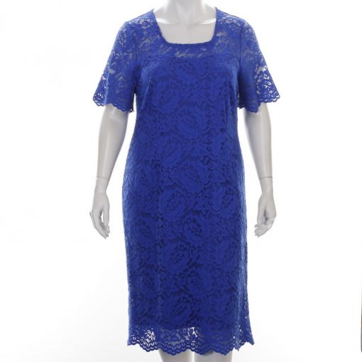 VAN €194.95 VOOR € 60,- Godske kobaltblauwe jurk met kant