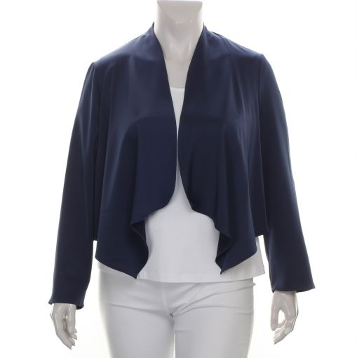 Select luxe kort blouse blazer jasje nacht blauw