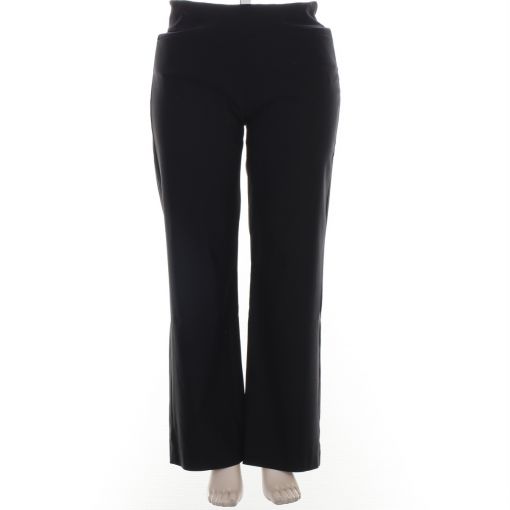 Laurie zwarte pantalon met brede boord straight model