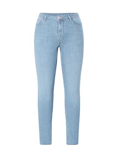 Anna hoge jeans lichblauw katoen 98%