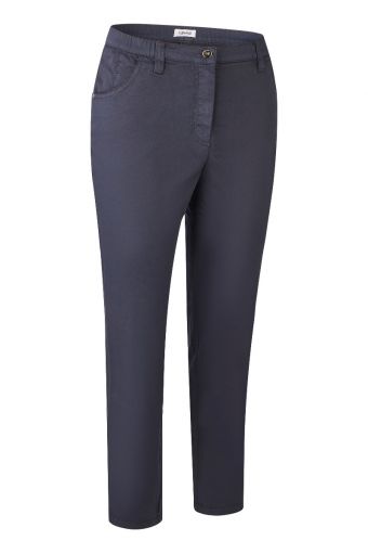 KJ Brand donkerblauwe regular broek model Betty