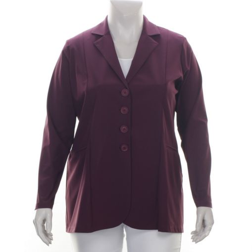 Only-M blazer travelstof bordeaux