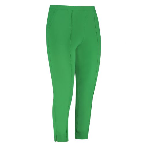 Plusbasics Forest Green pantalon travelstof #6 pants long