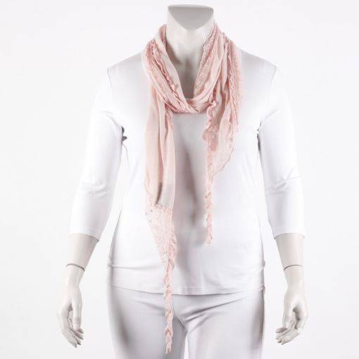 Roze shawl van katoen polyester