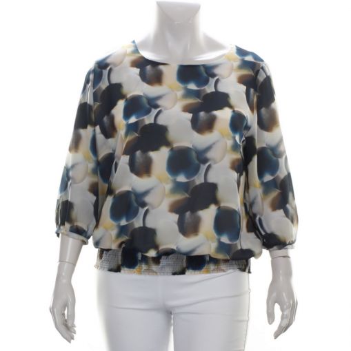 Select voile printblouse met elastiek