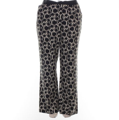 Stark broek zwart ecru print model Marlene