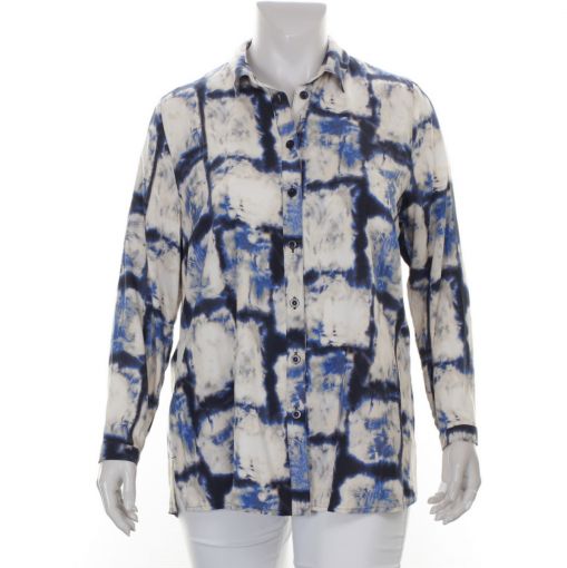 KJ-Brand blouse batik achtige blokprint