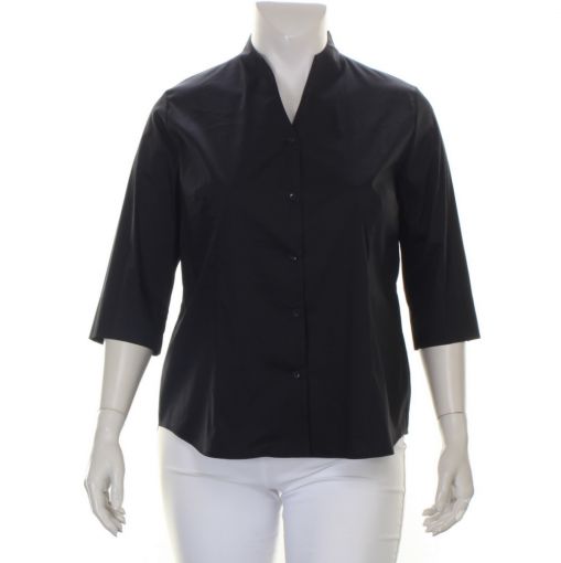 Seidel zwarte  getailleerde blouse 
