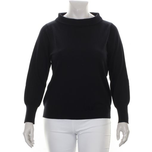 Xandress zwarte dun gebreide pullover